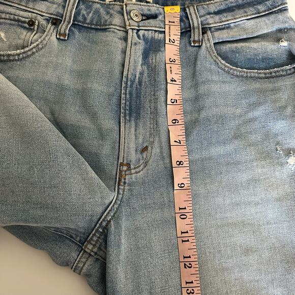 Abercrombie & Fitch Women's Curve Mom High Rise Distressed Jeans Size 30 Size 10 - Picture 7 of 9